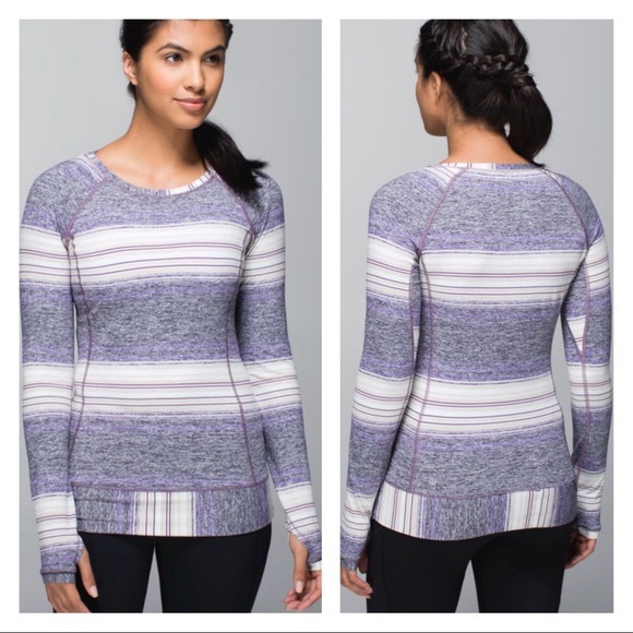 Lululemon Race Your Pace Long Sleeve Osaka Stripe